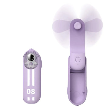Mini Fan Portable Battery Operated USB Personal Fans with 3 Speeds Adjustment Quiet Rechargeable.