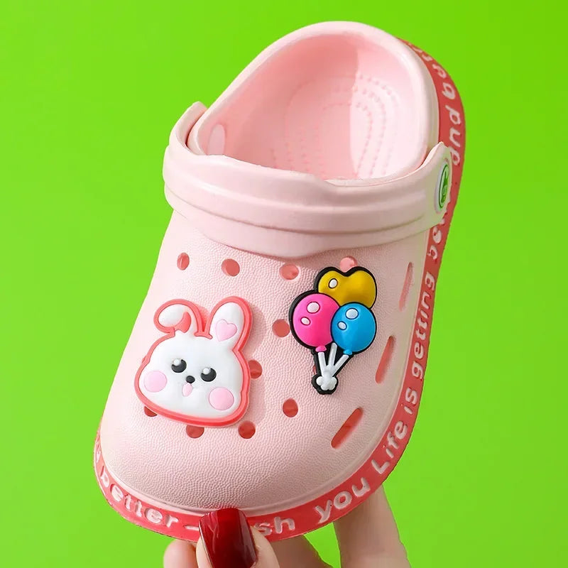 Summer Children Garden Clogs Shoes Boys&Girls Beach Sandal Kids Cartoon Slip Baby Slippers.