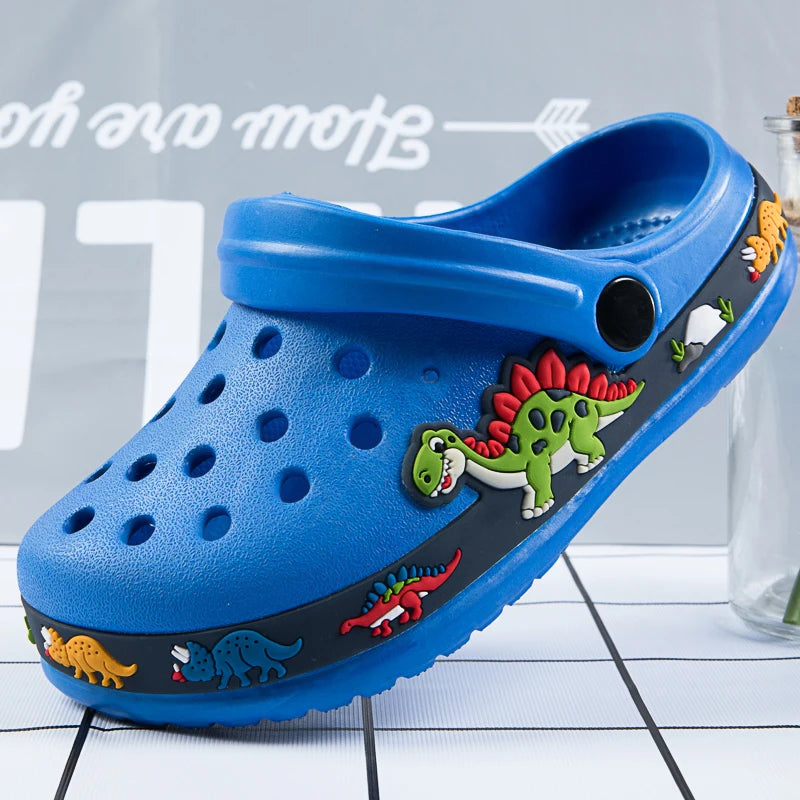 Cute New Animal Baby Boys Slippers Summer Kids Cartoon Sandals Toddler Beach.
